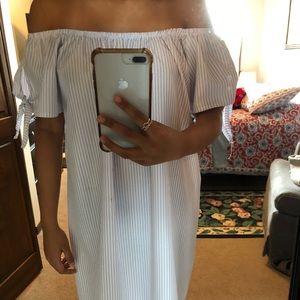 off shoulder dress